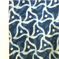 Indigo HandBlock Print - Geometric Pattern