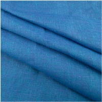 100% Linen Fabric By The Yard | Denim Blue Shade
