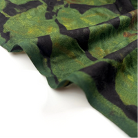 Pashmina Silk Feel Fabric with Handblocked Prints | Natural Fruit-Dyed Handblock Fabric for Sewing, Crafts & DIY - Autumn Leaves