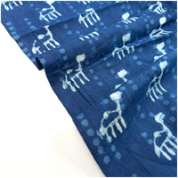 Indigo Hand Block Print - Camel Print