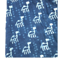 Indigo Hand Block Print - Camel Print