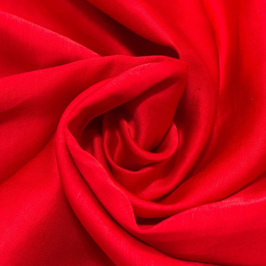 Ontario Blend Fabric - Cherry Red