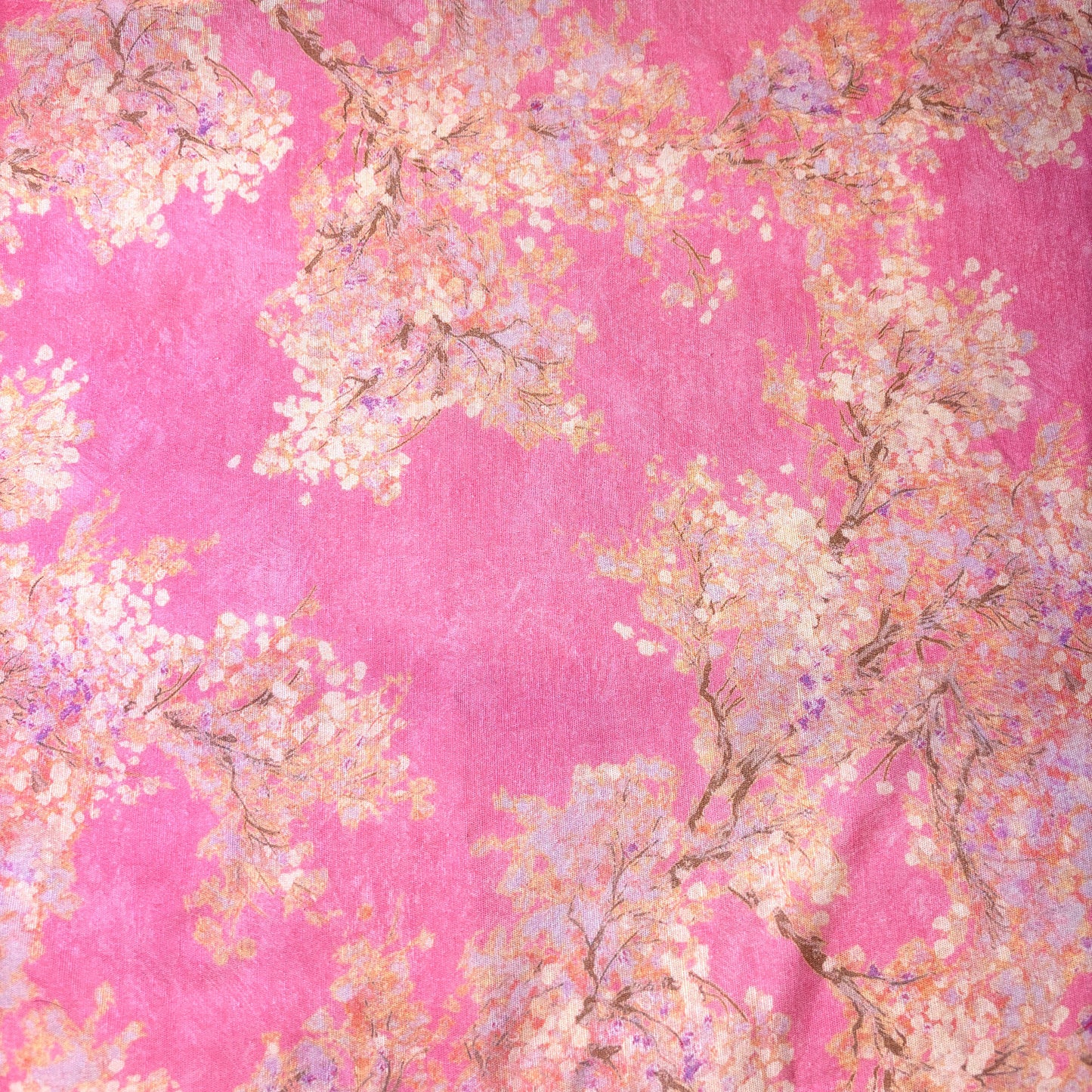 Cherry Blossom Cotton Print by the Yard - 2 Colors