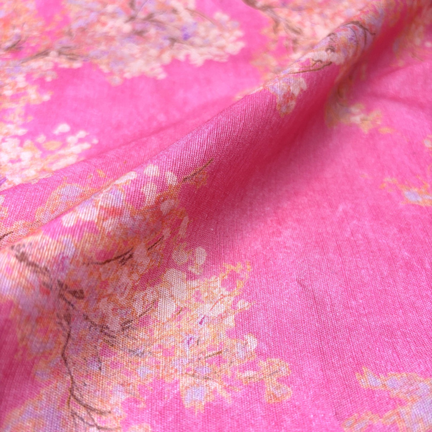 Cherry Blossom Cotton Print by the Yard - 2 Colors