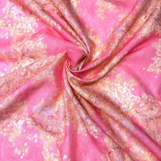 Cherry Blossom Cotton Print by the Yard - 2 Colors