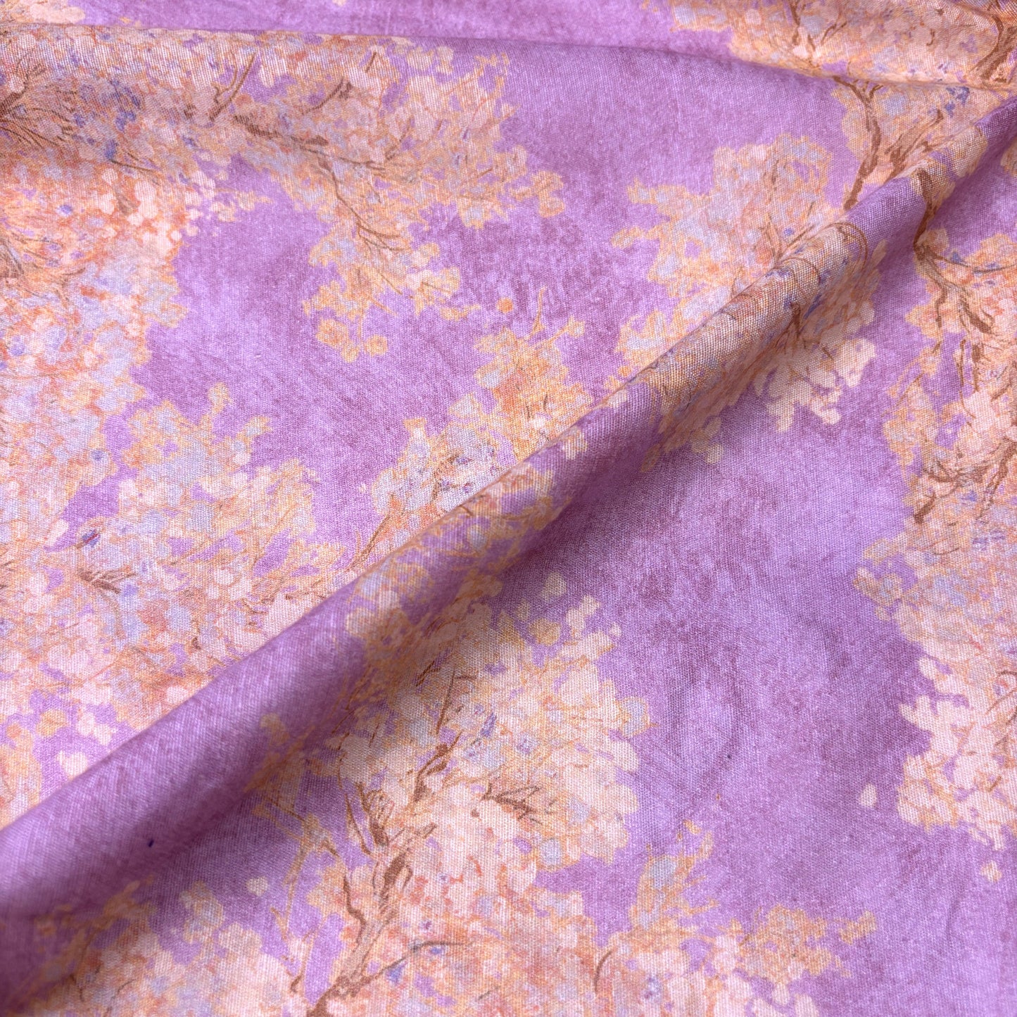 Cherry Blossom Cotton Print by the Yard - 2 Colors