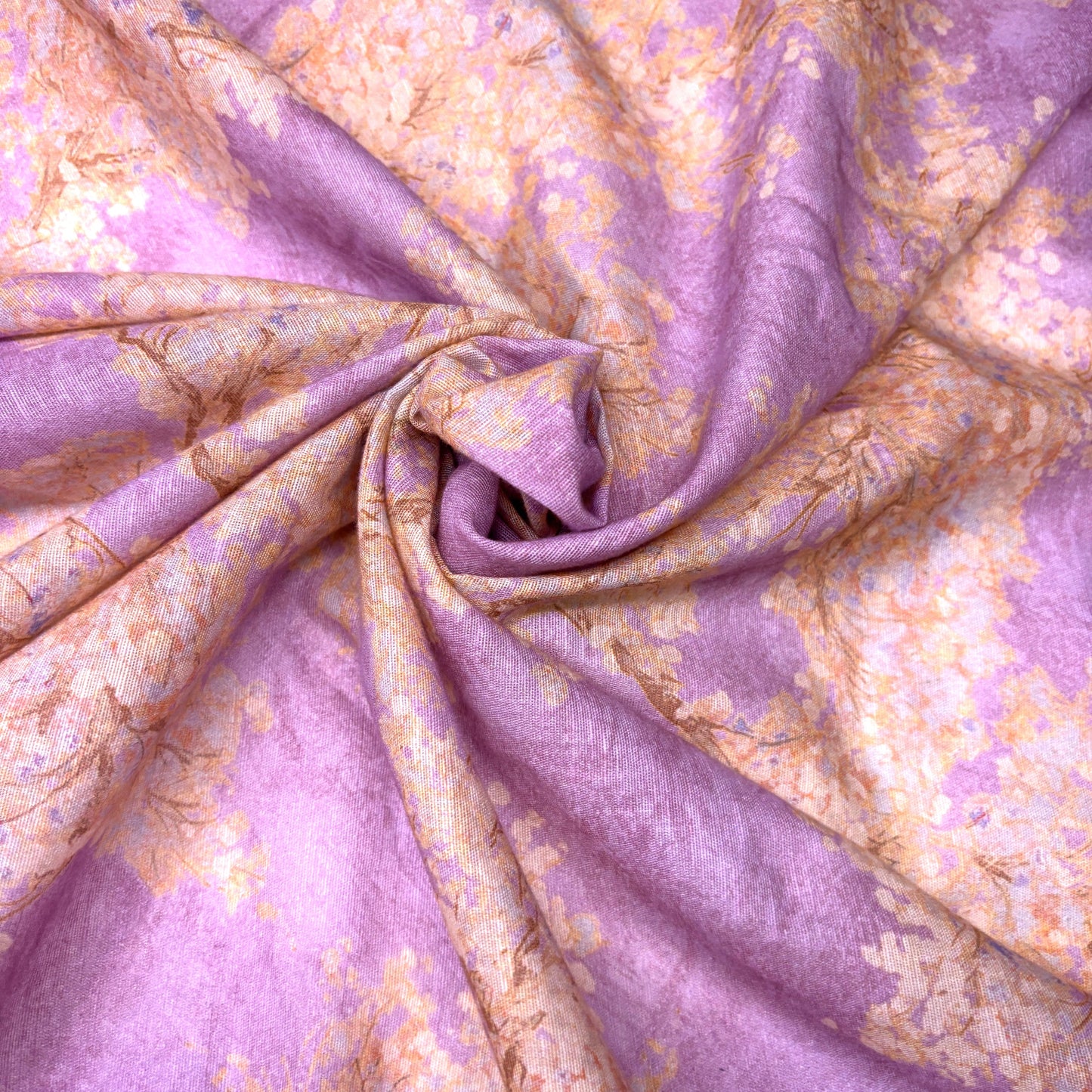 Cherry Blossom Cotton Print by the Yard - 2 Colors