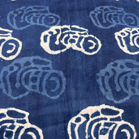 Dabu Indigo Handblock Cotton Print - Camera Pattern Print