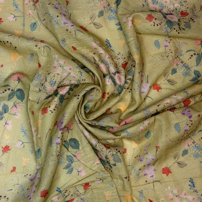 Florals Cotton Print Fabric By the Yard - 3 Colors