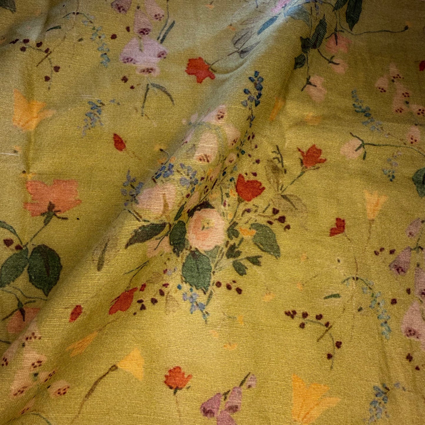 Florals Cotton Print Fabric By the Yard - 3 Colors