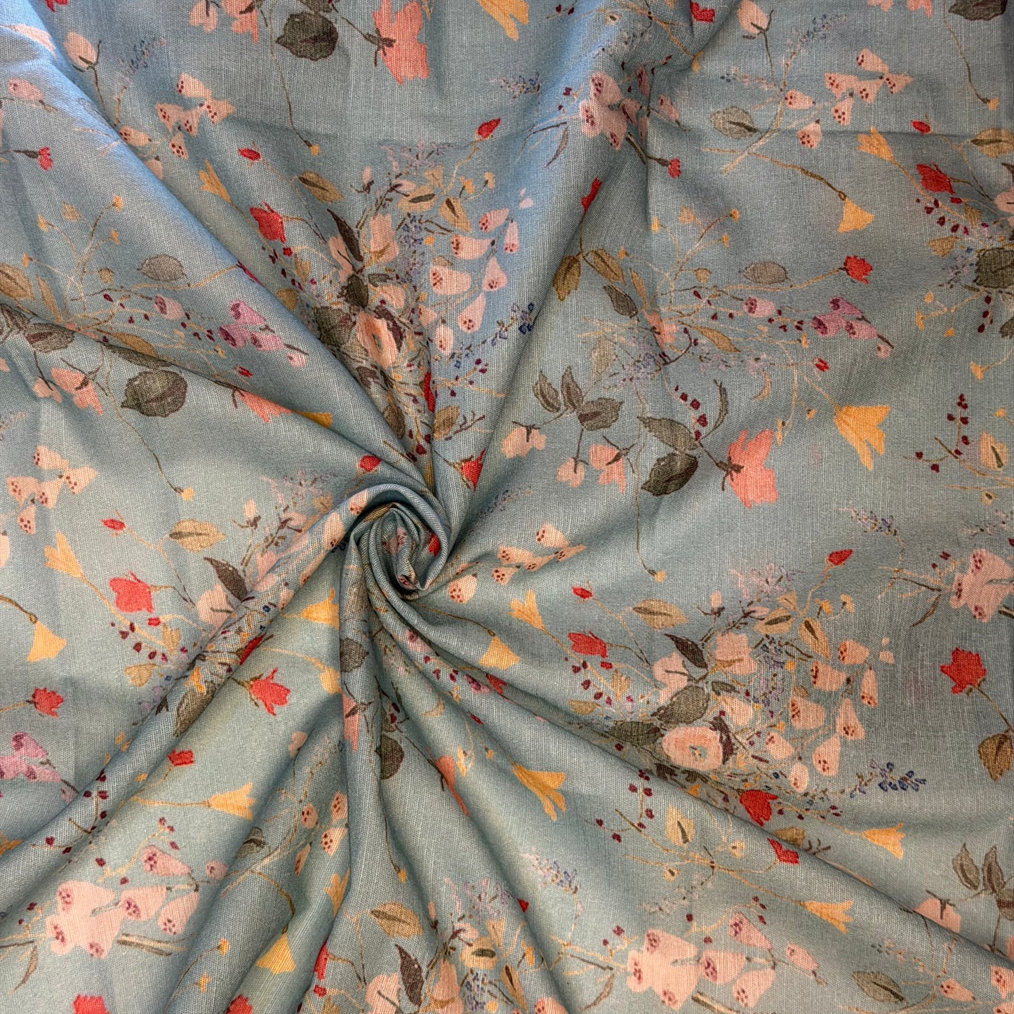 Florals Cotton Print Fabric By the Yard - 3 Colors