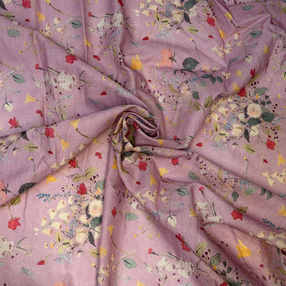 Florals Cotton Print Fabric By the Yard - 3 Colors