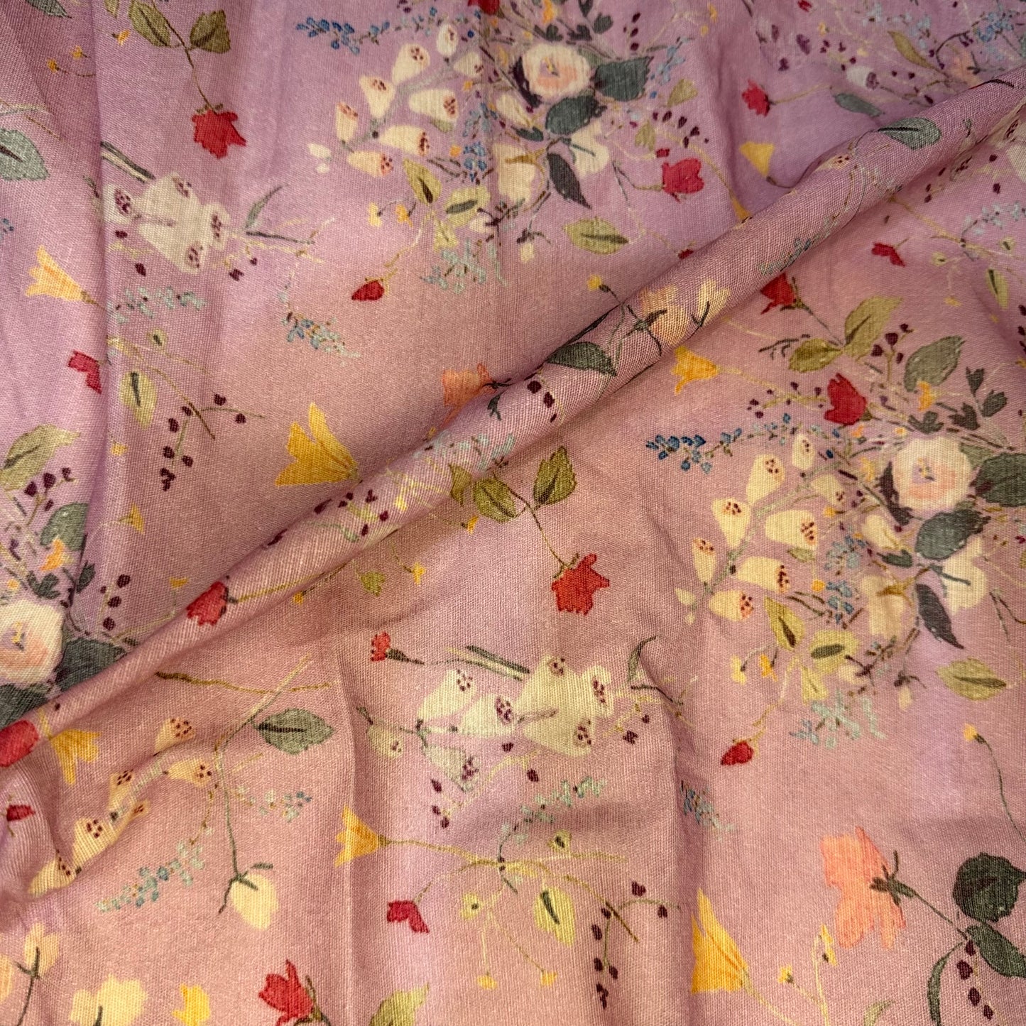 Florals Cotton Print Fabric By the Yard - 3 Colors