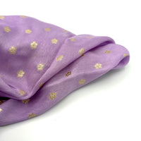 Mauve & Gold Woven Dola Jacquard Fabric By the Yard