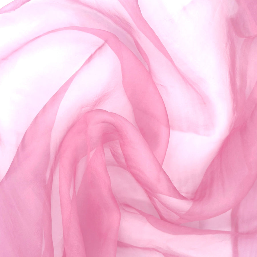 Pink Organza – 100% Silk, Sheer & Lightweight By the Yard