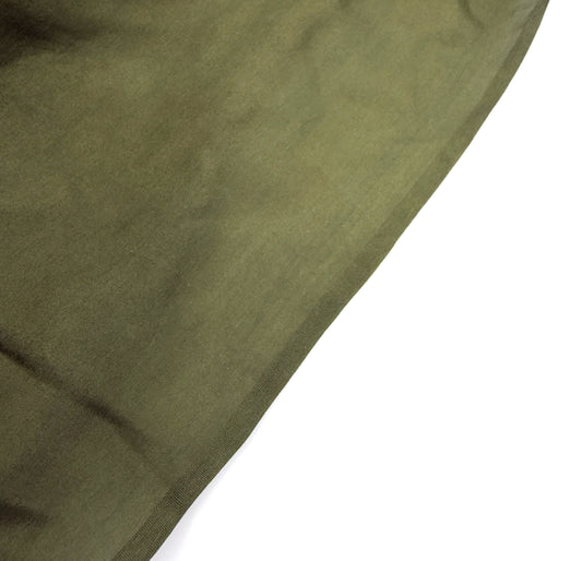 Dark Olive Green Habotai Silk (40 GSM)