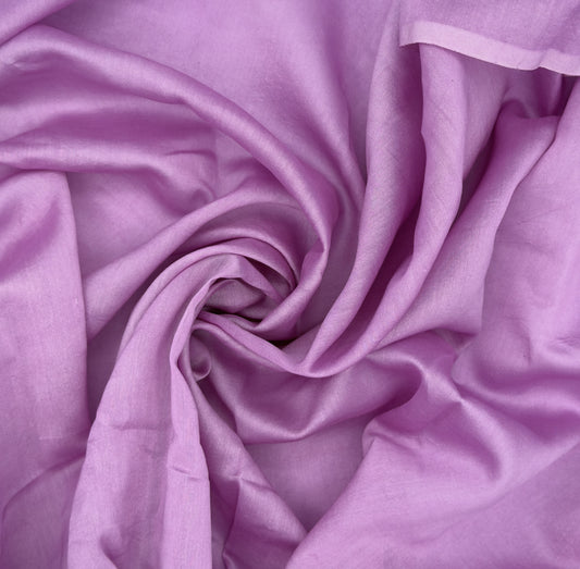 Lilac Cotton Gauze Semi-Silk Fabric (70 GSM)