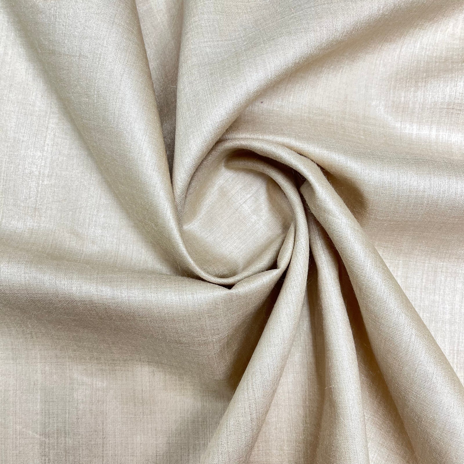 Tussah Muga Silk Fabric by the Yard | Natural Beige Silk | Fabriculture