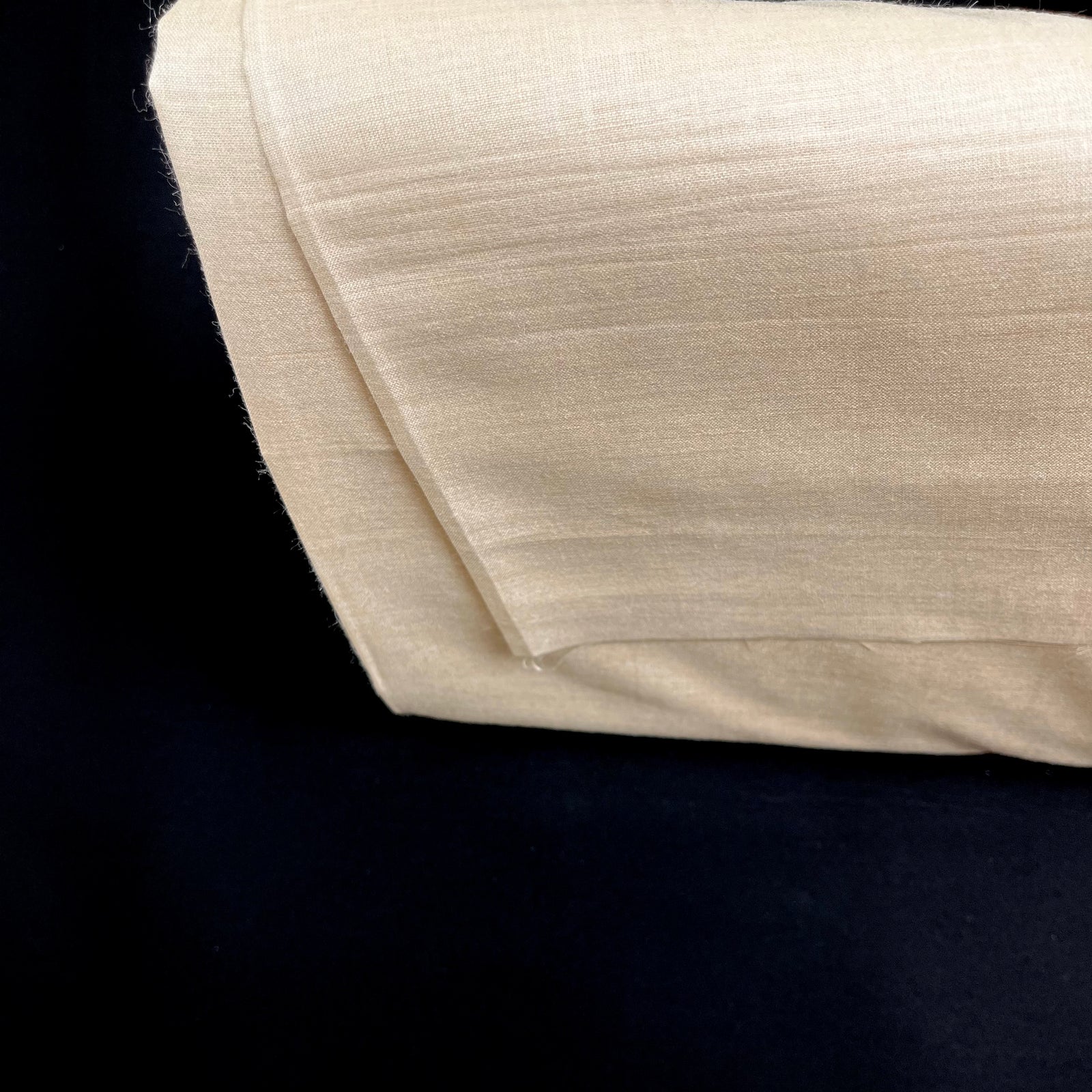 Tussah Muga Silk Fabric by the Yard | Natural Beige Silk | Fabriculture
