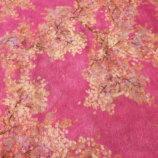 Cherry Blossom Cotton Print by the Yard - 2 Colors