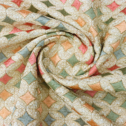 Geometric Multicolor Embroidery - 20 Meters