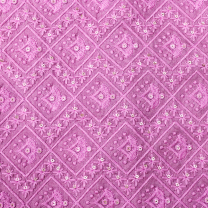 Lucknowi Geometric Fabric - 20 Meters