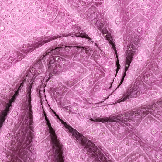 Lucknowi Geometric Fabric - 20 Meters