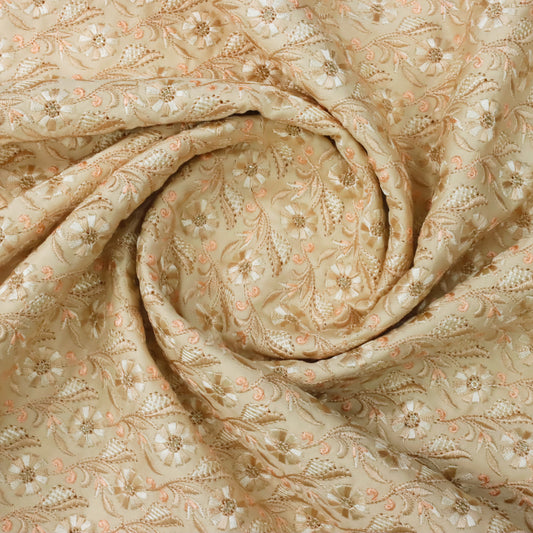 Peach Pastel Embroidery - 20 Meters