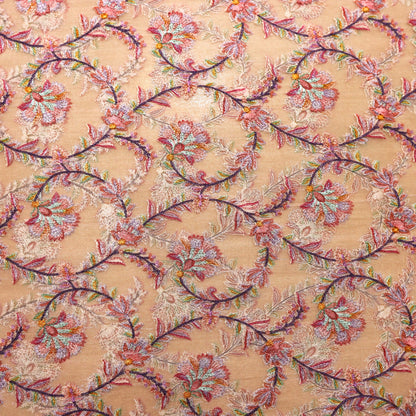 Swirl Design Print + Embroidery on 100% Pure Organza – 44" x 10y Rolls