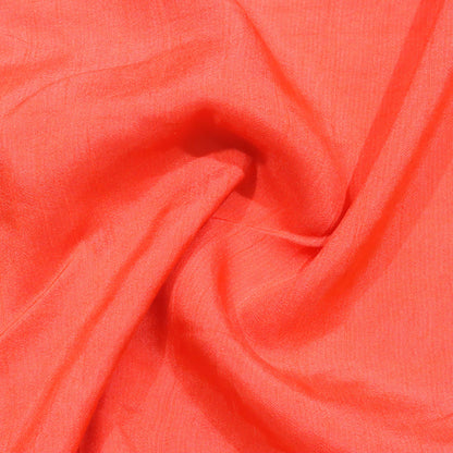 Dupioni Slub - 25 Meters, Neon Peach Shade