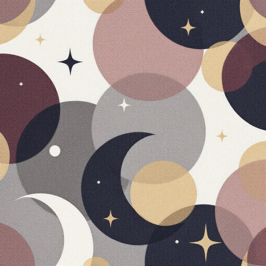 Minimalist Celestial Moon