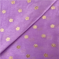 Mauve & Gold Woven Dola Jacquard Fabric By the Yard