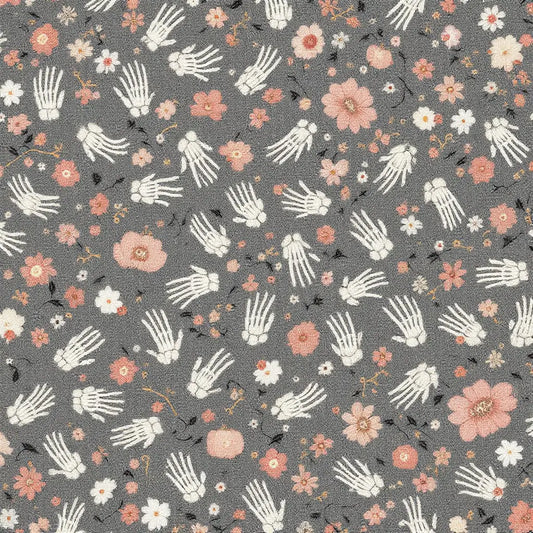 Floral Skeleton Hands