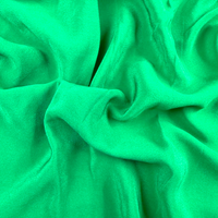 100% Silk Crepe – Jungle Green, 60gsm By the Yard