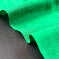100% Silk Crepe – Jungle Green, 60gsm By the Yard