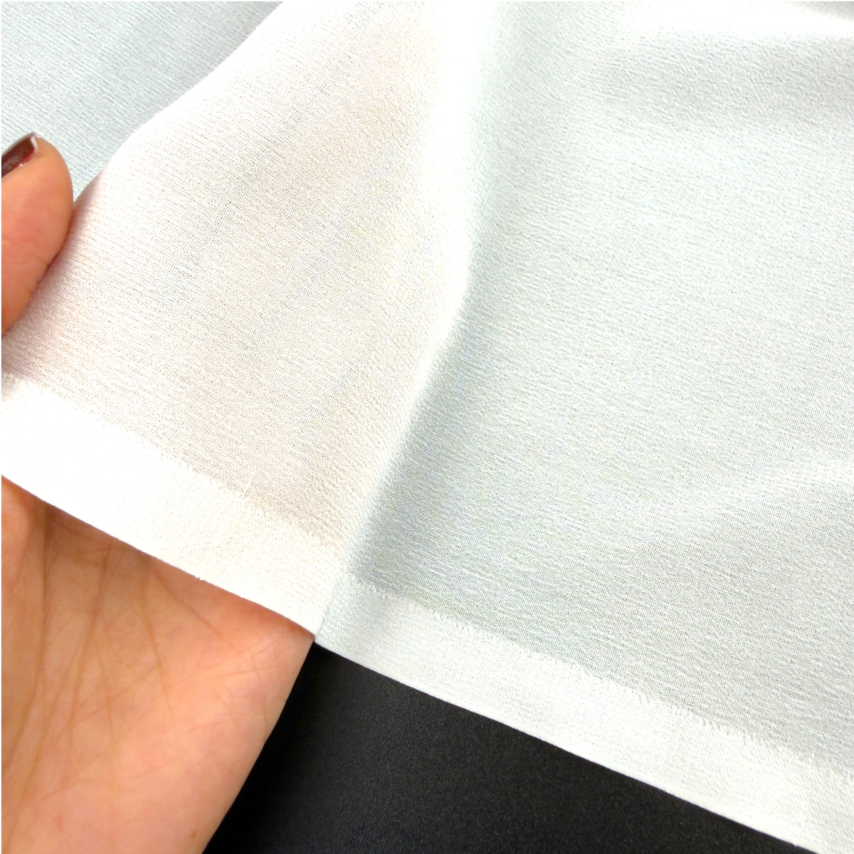 Premium 80 GSM Silk Georgette Fabric – Textured Natural Silk by the Yard