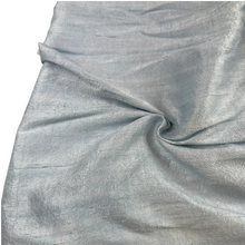 100 GSM Steel Blue Raw Silk Fabric – 100% Silk by the Yard | Fabriculture