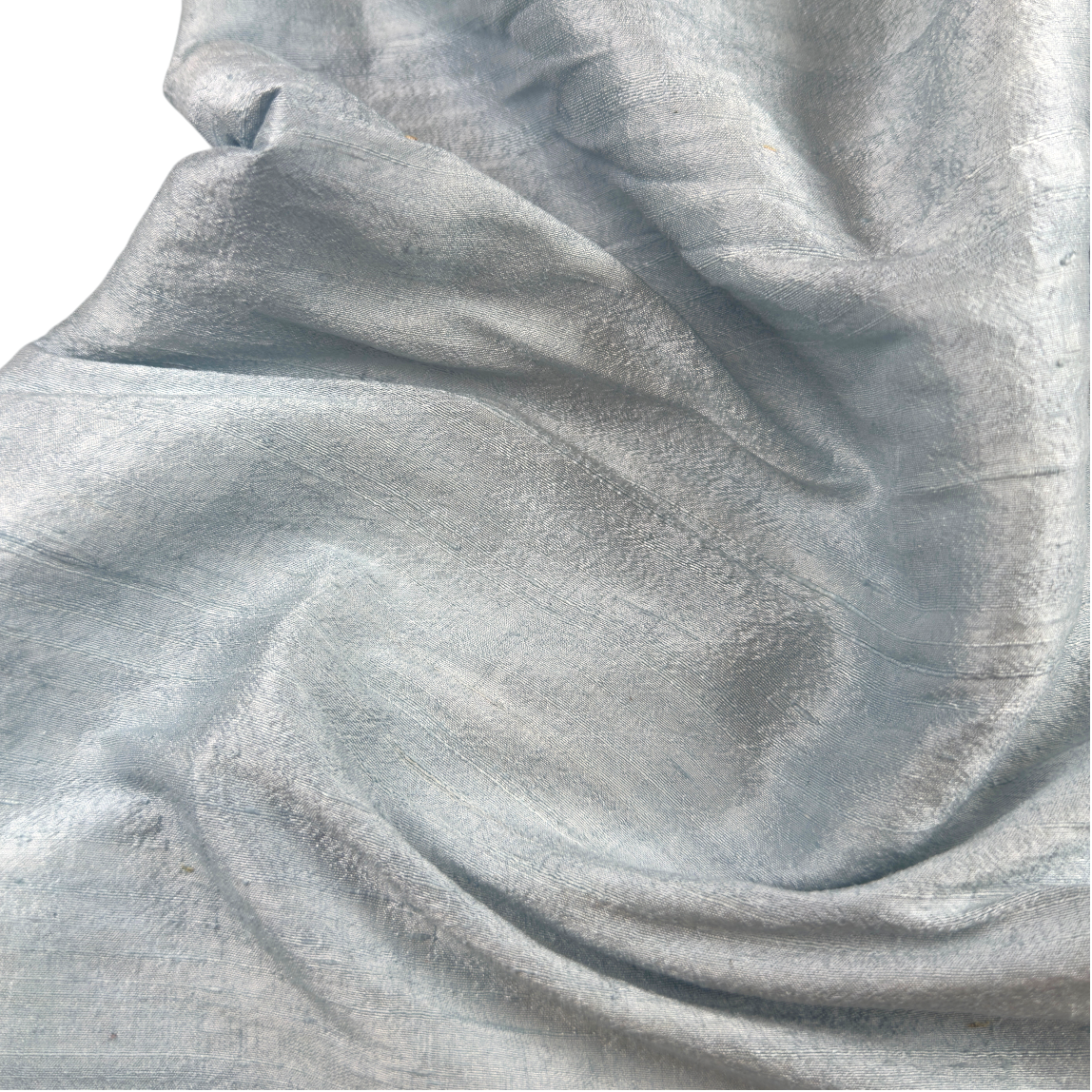 100 GSM Steel Blue Raw Silk Fabric – 100% Silk by the Yard | Fabriculture