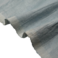 100 GSM Raw Silk Fabric – Steel Blue, 100% Silk By the Yard