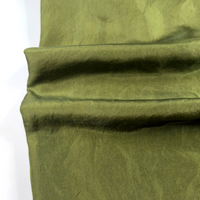 Dark Olive Green Habotai Silk (40 GSM)
