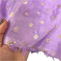 Mauve & Gold Woven Dola Jacquard Fabric By the Yard