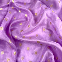 Mauve & Gold Woven Dola Jacquard Fabric By the Yard