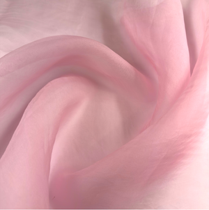 Ballet Slipper Silk Organza Fabric by the Yard | 100% Silk | Fabriculture