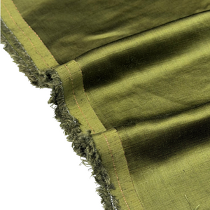 Ontario Blend Fabric – 60 GSM Linen & Cupro Blend | Olive, 44" Wide