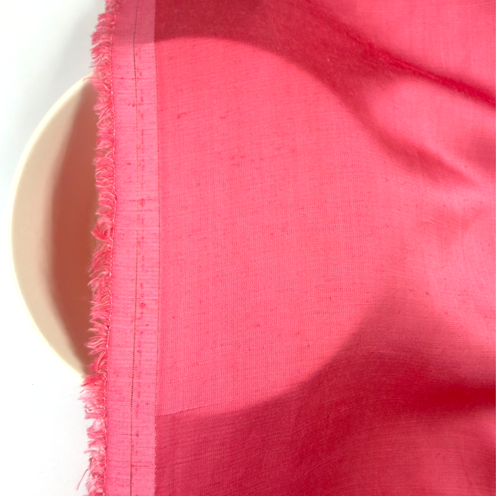 Ontario Blend Fabric – 60 GSM Linen & Cupro Blend | Pink, 44" Wide