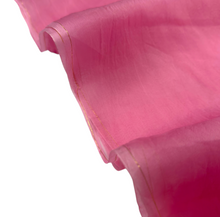 Pink Silk Organza Fabric by the Yard | 100% Silk, Sheer & Lightweight | Fabriculture