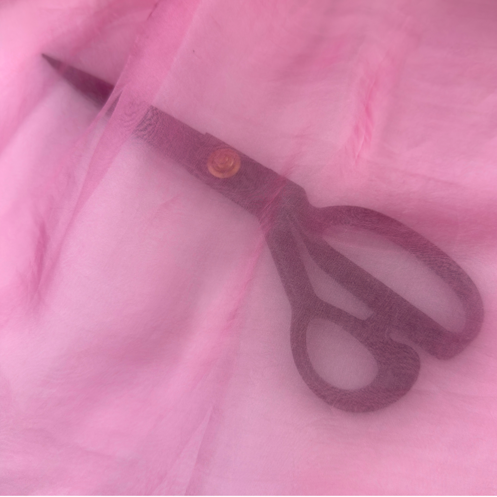 Pink Silk Organza Fabric by the Yard | 100% Silk, Sheer & Lightweight | Fabriculture
