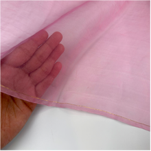 Pink Silk Organza Fabric by the Yard | 100% Silk, Sheer & Lightweight | Fabriculture