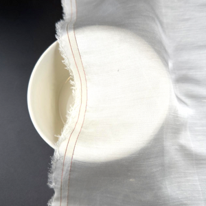 Ontario Blend Fabric – 60 GSM Linen & Cupro Blend | White, 44" Wide