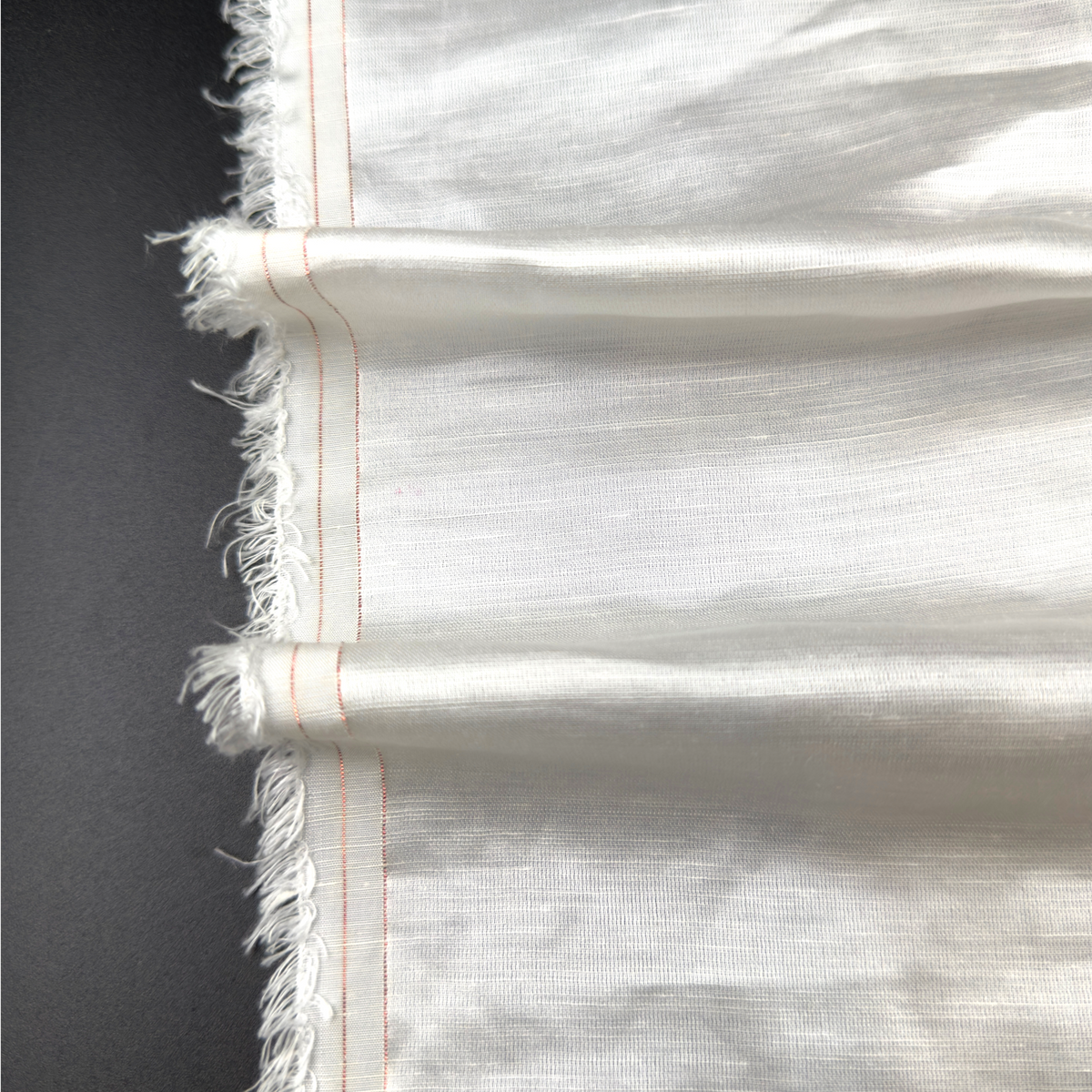 Ontario Blend Fabric – 60 GSM Linen & Cupro Blend | White, 44" Wide
